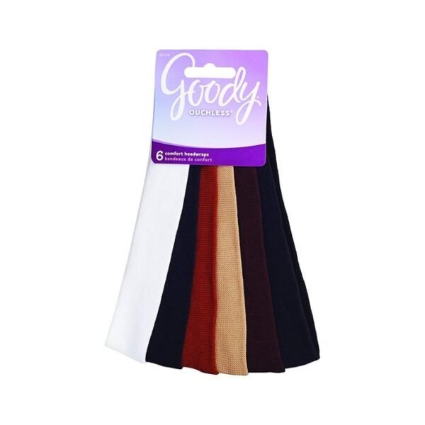Goody Women's Ouchless Thin Nylon Headwrap 6 Count
