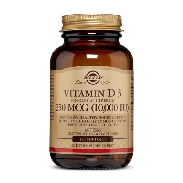 Solgar Vitamin D3 10000 IU Cholecalciferol Softgels 120's