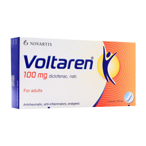 Voltaren 100mg Suppositories 5s Blister