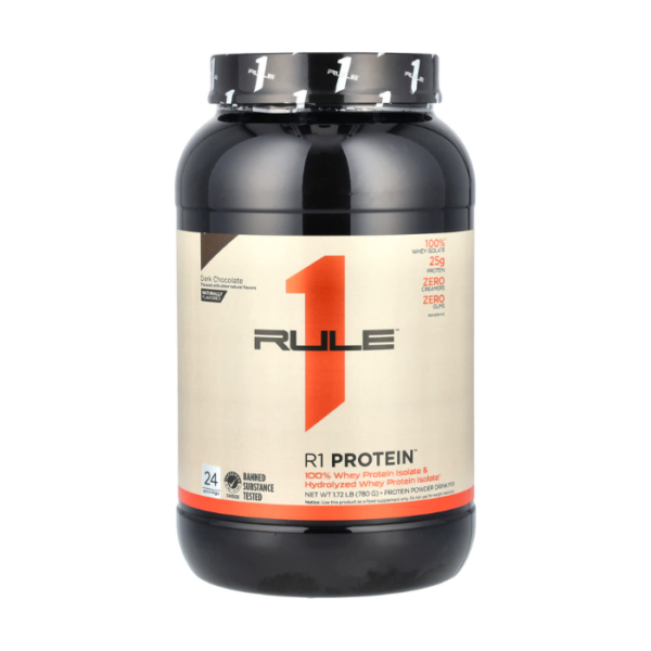 Rule 1 Protein 24 Servings Dark Chocolate Naturally Flavored 1.72lb
