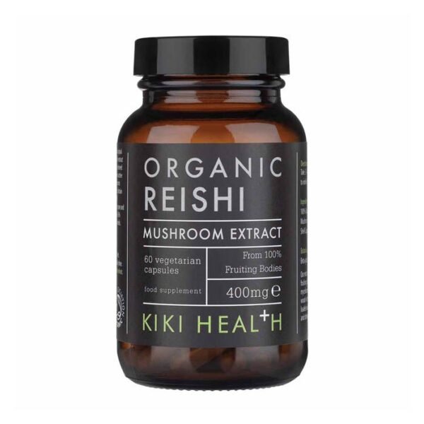 Kiki Health Organic Reishi Mushroom Extract Vegetarian Capsules 60's