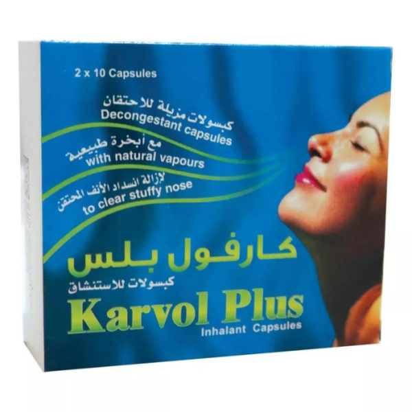 Karvol Plus Inhalant Capsule 20s Bottle