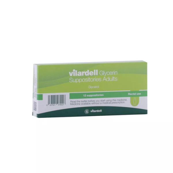 Vilardell Glycerin Adults Suppositories 12s