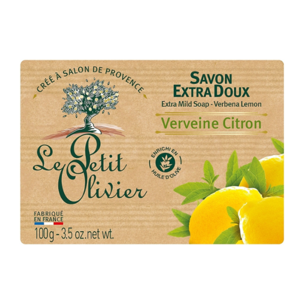 Le Petit Olivier Mild Soap-Verbena Lemon 100g