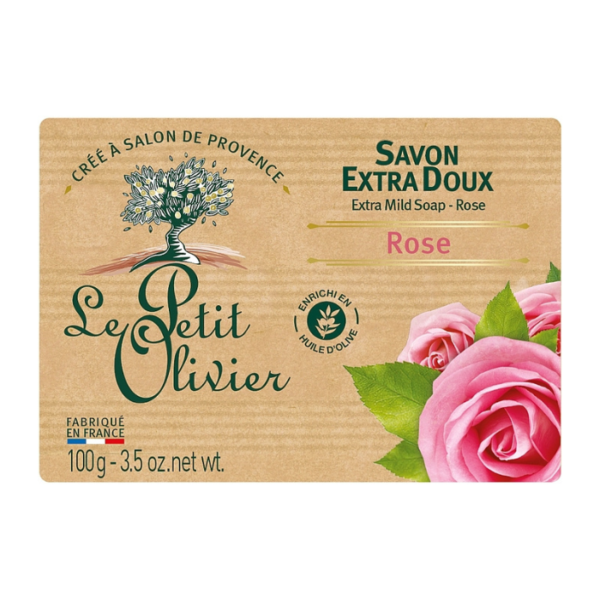 Le Petit Olivier Extra Mild Soap - Rose 100g