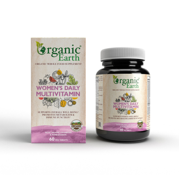Organic Earth Women?s Daily Multivitamin 60 Tablets