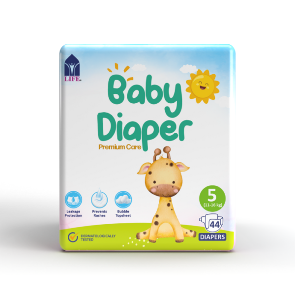 Life Baby Diaper Size 5-Extra Large (11-16KG) 44's