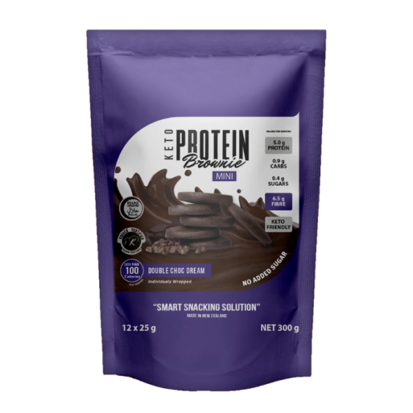 Justine's Protein Brownie Mini Double Chocolate 25G 12s