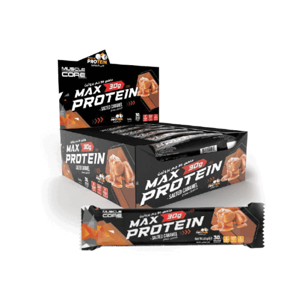 Muscle Core Max 30g Protein Bar Salted Caramel 85g 12's