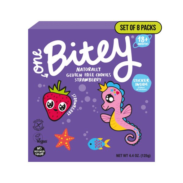 One Bitey Gluten-Free Cookies Strawberry 125g