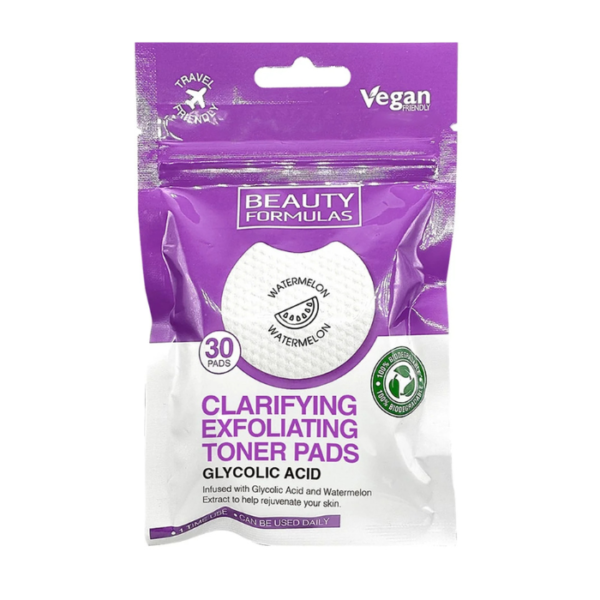 Beauty Formulas Clarifying Exfoliating Toner Pad 30s