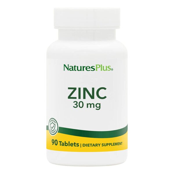 Natures Plus Zinc 30 mg 90 Tablets