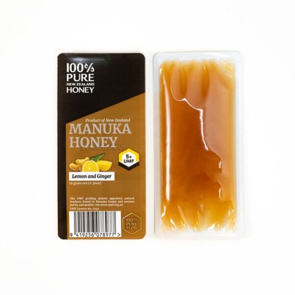Manuka Snap Pack 100% Pure New Zealand UMF5+ Lemon & Ginger 1