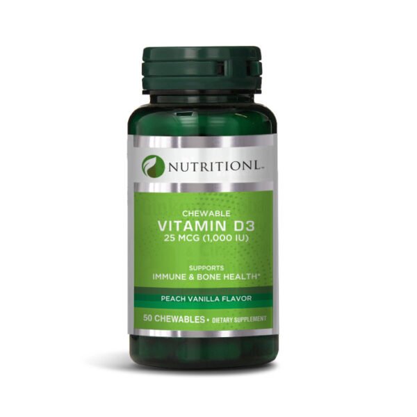 Nutritionl Chewable Vitamin D3 50 Chews