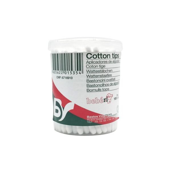 Bastos viegas Cotton Tips (Container Of 100 Pcs)