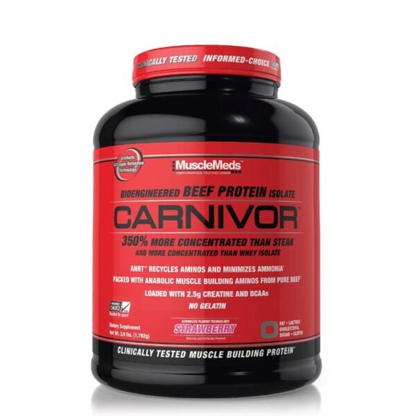 Muscle Med Carnivor Beef Protein 4 lb Strawberry